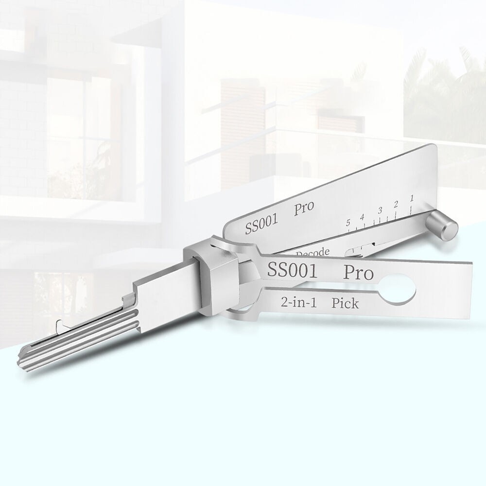 Professional SS001 Key Decoder Tool Stainless Steel for Key Cutting Code Reading