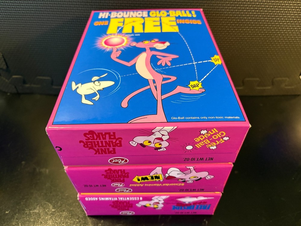 Pink Panther Flakes combo - 3 empty custom design display boxes