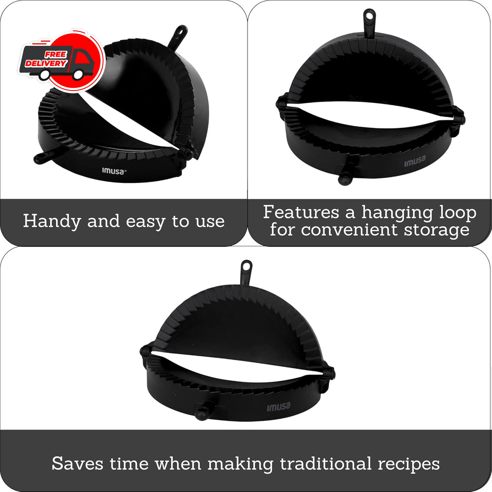 Empanada Press Set – Dumpling Maker, Plastic Empanada Mold & Pastry Press