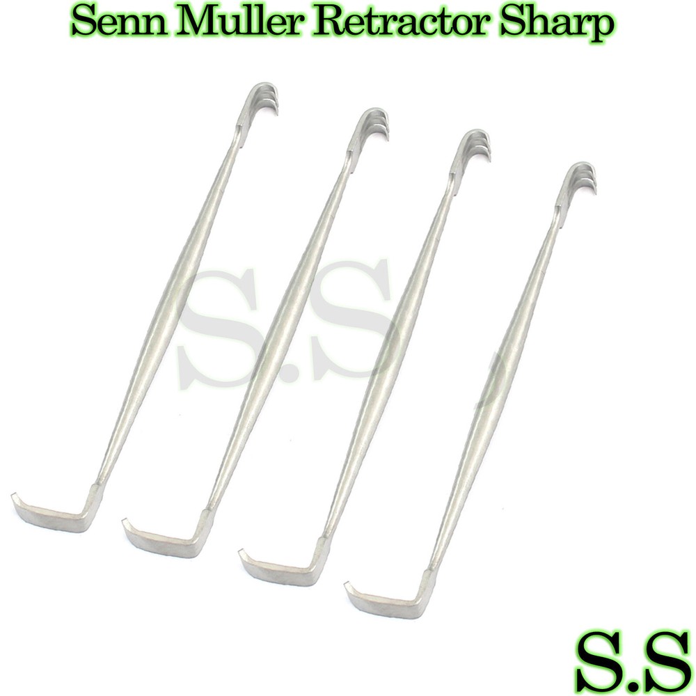 4 PIECES SENN MULLER RETRACTOR 6.25" SHARP SURGICAL INSTRUMENTS