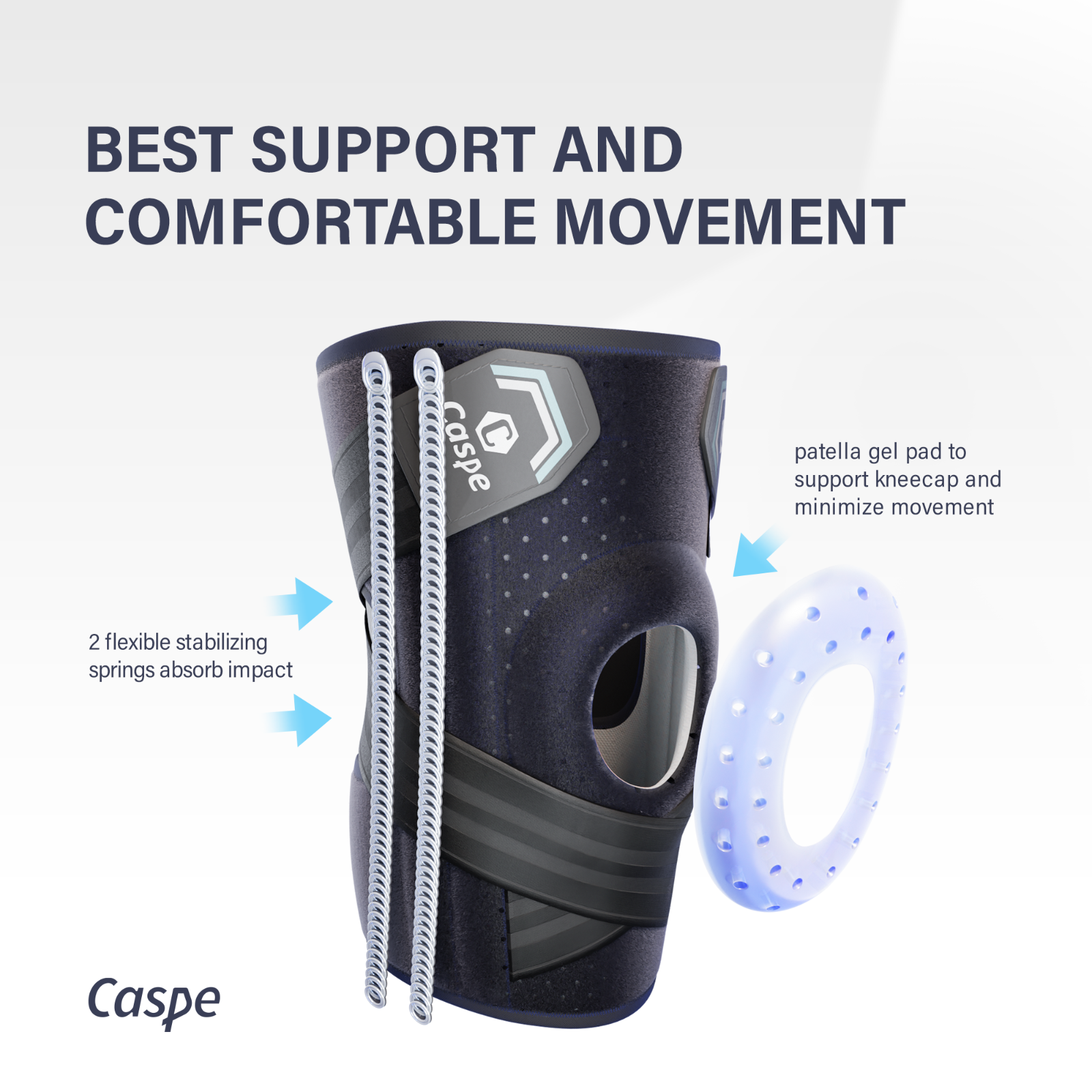 Knee Brace Adjustable Compression Support for Sport Joint Pain Arthritis Relief