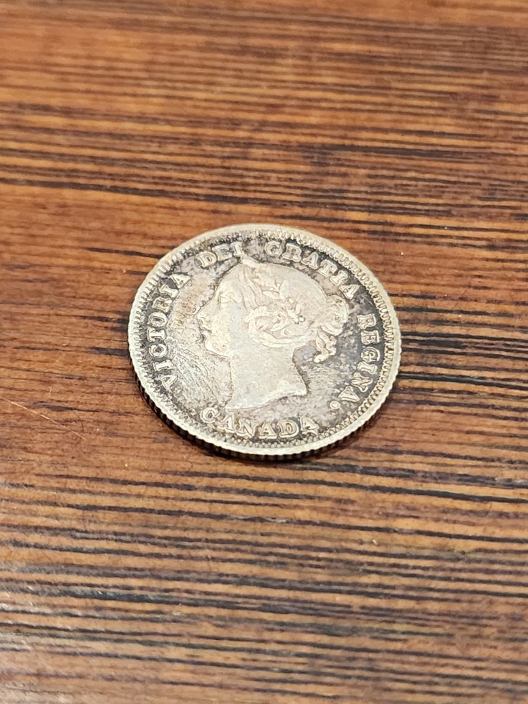 1881H Canada 5 Cents Silver Coin