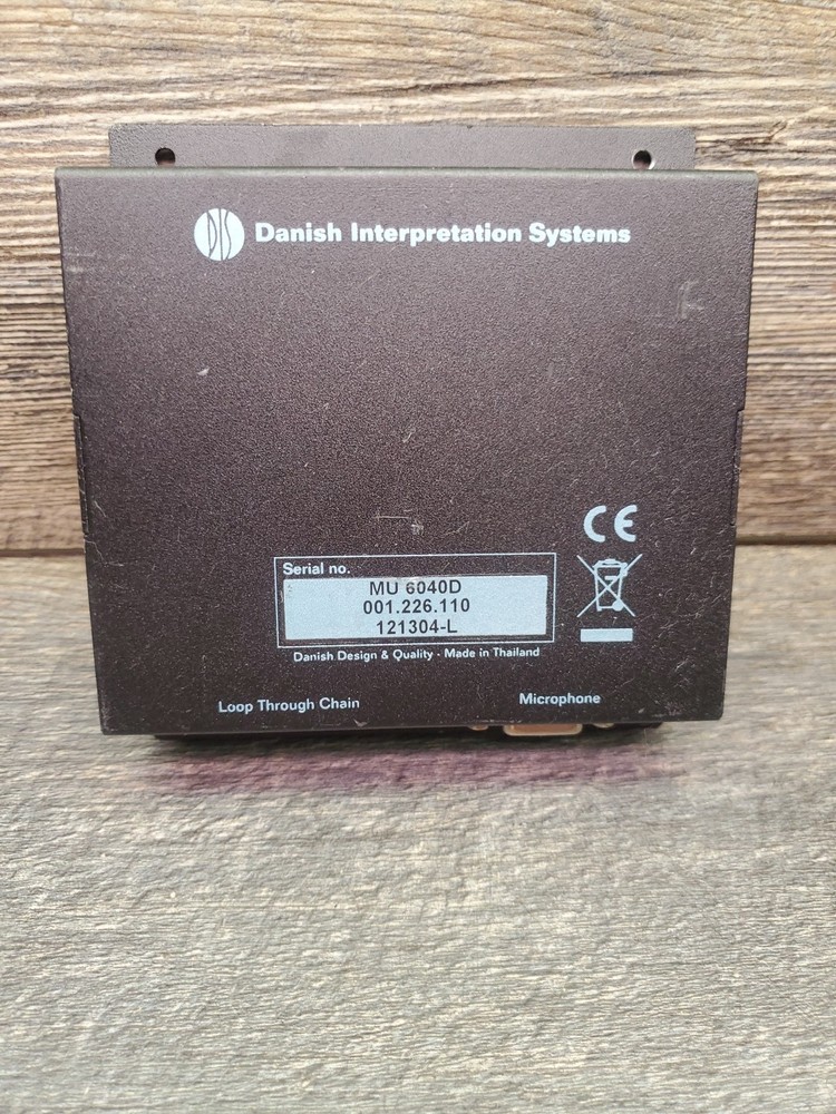 Danish Interpretation Systems  MU 6040D MICROPHONE INPUT MODULE