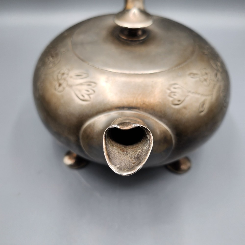 Vintage Pewter Teapot - Signed