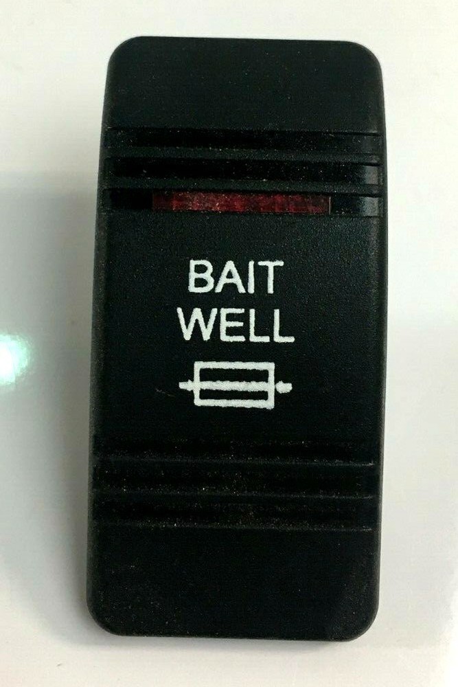 Red Lighted "Bait Well" Switch Cover