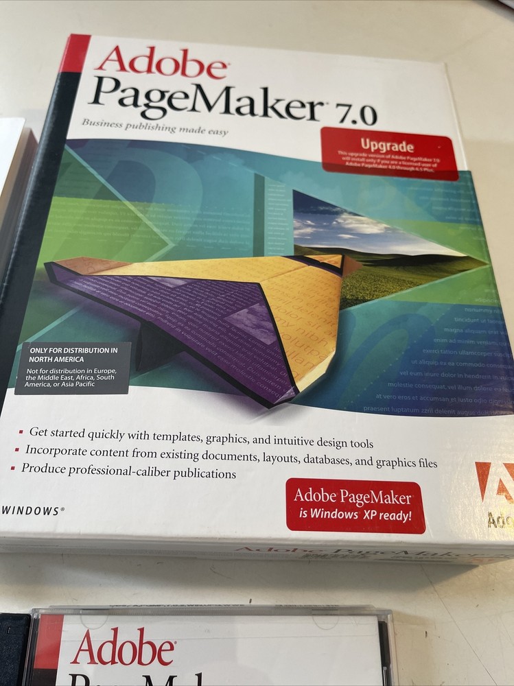 NEW Adobe PageMaker 7.0 for Windows Upgrade Version