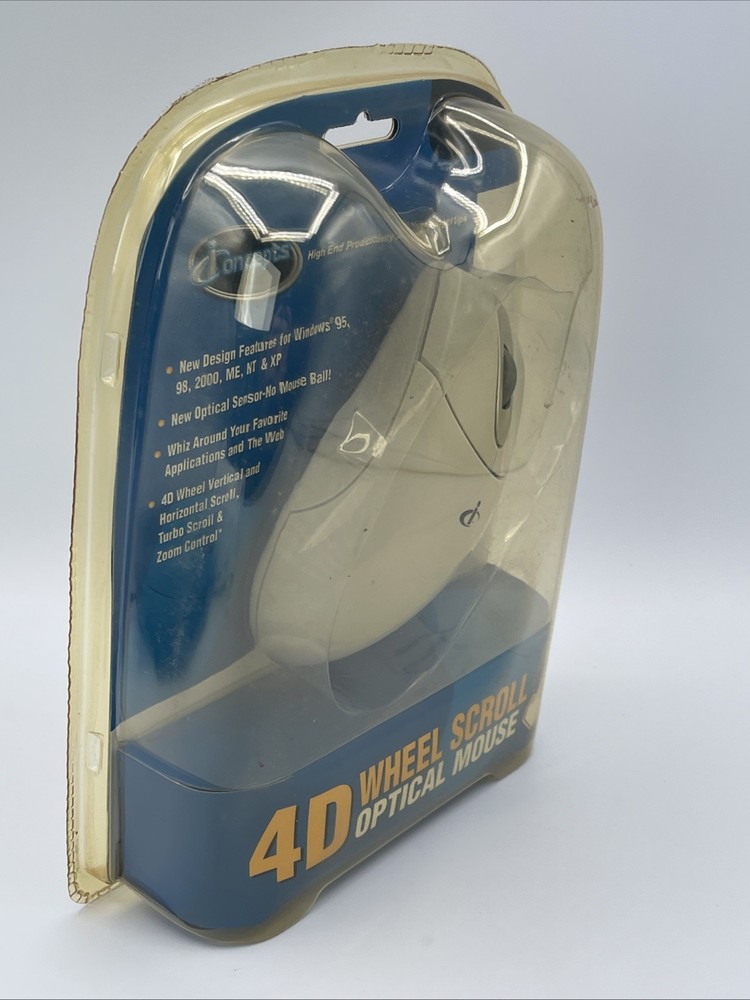 VINTAGE ICONCEPTS 4D INTERNET SCROLL COMPUTER MOUSE NEW IN ORIGINAL BOX
