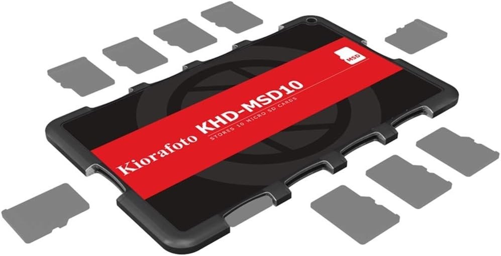 Elegant 10-Slot MicroSD Memory Card Keeper - Compact & Lightweight Case