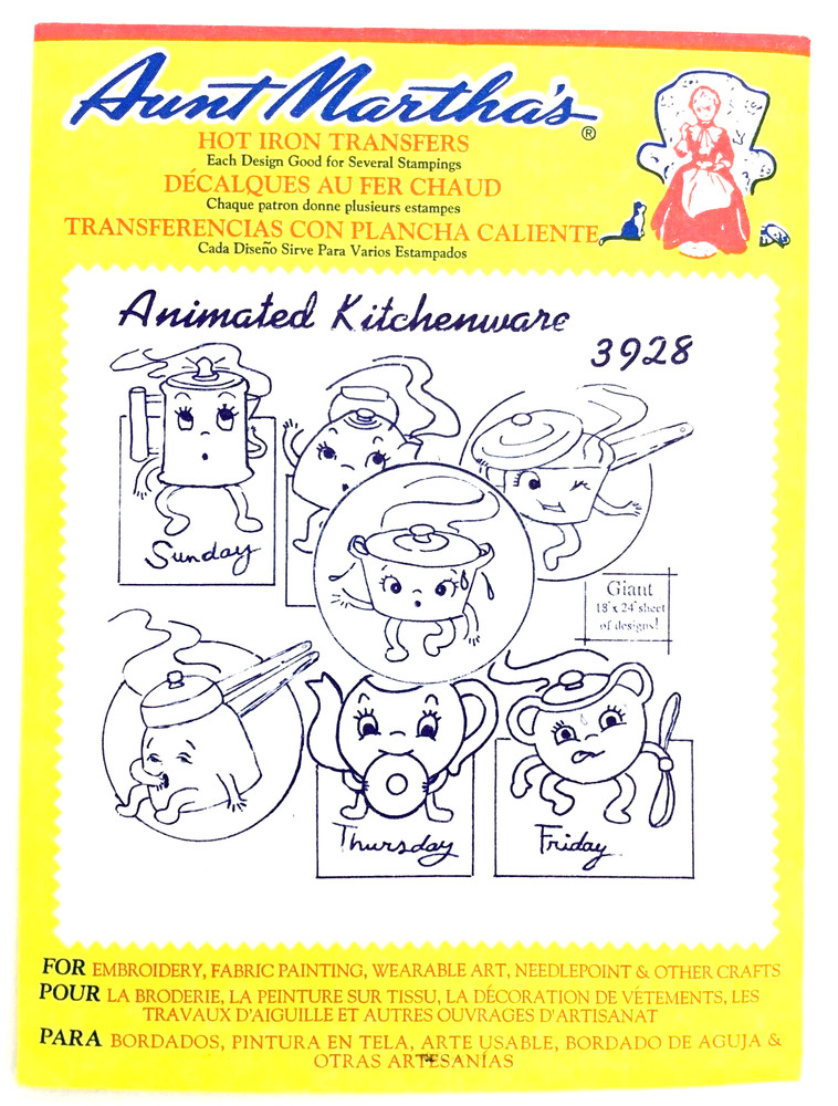 Aunt Martha's Hot Iron Transfers - Various Patterns (E1)