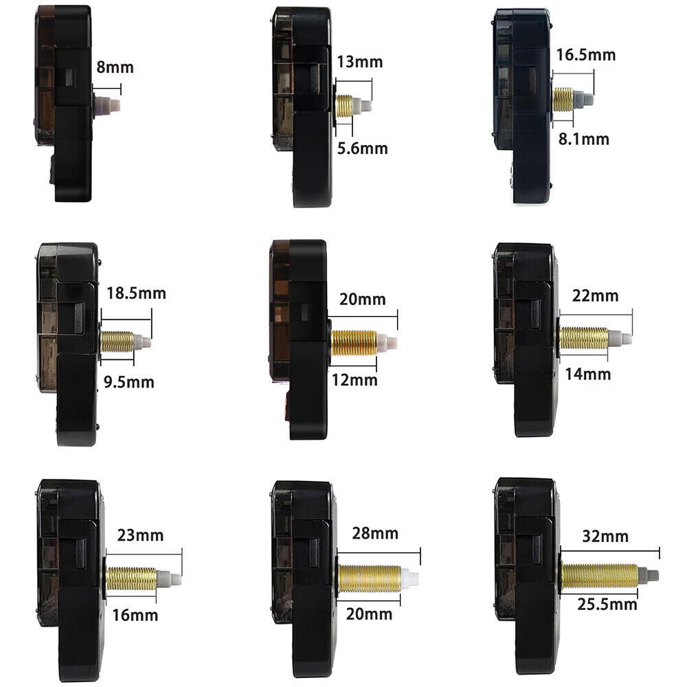 5168S Silent Quartz Wall Clock Movement Replacement