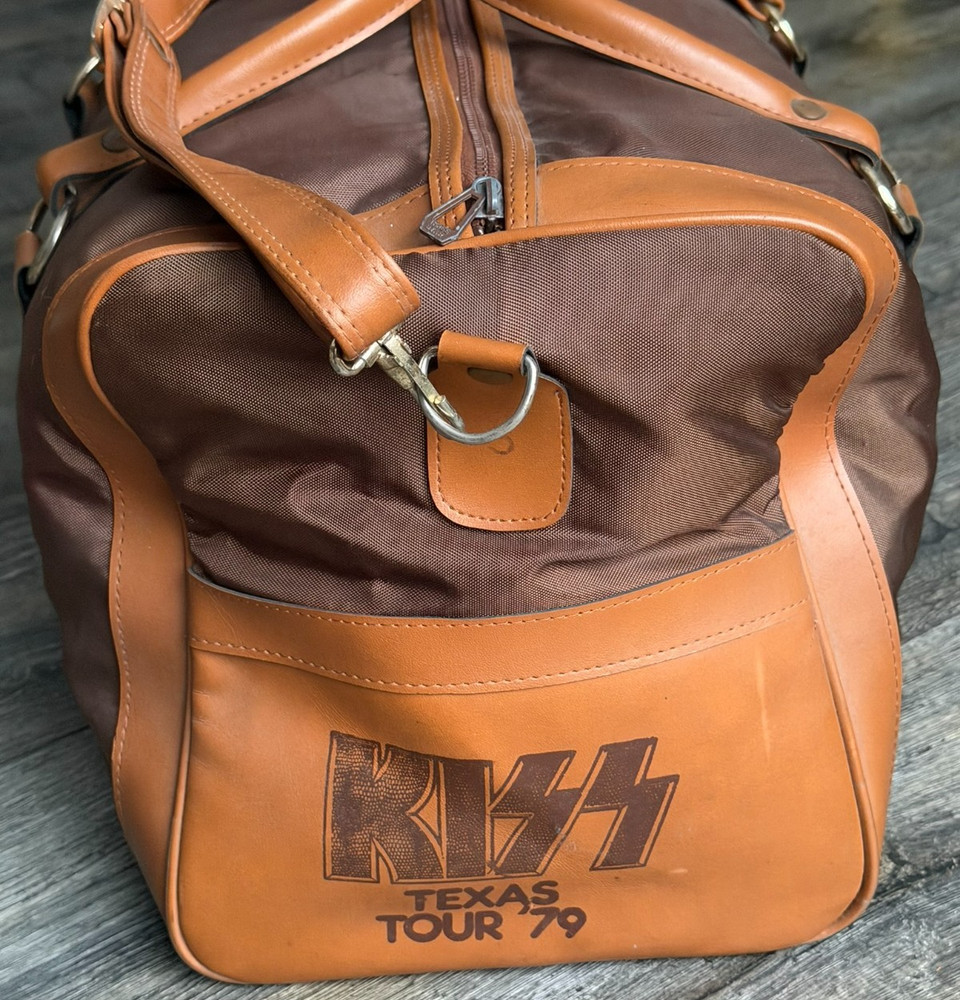 KISS Dynasty Concert Tour Texas Promo Duffel Travel Bag 1979 Vintage Kiss Aucoin