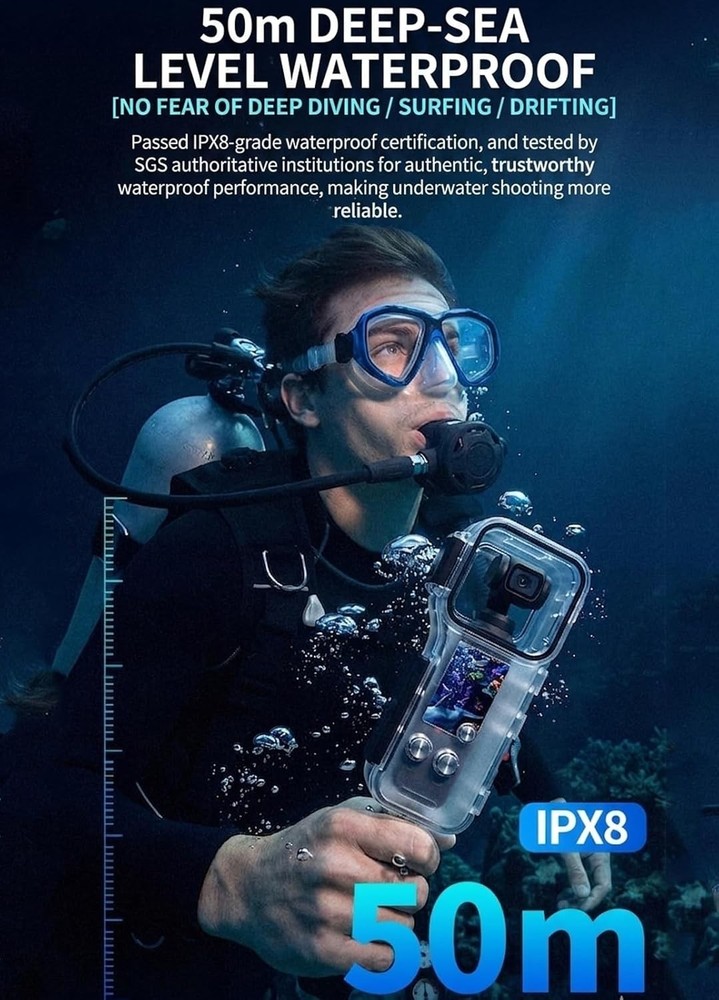 DJI Osmo Pocket 3 Diving Underwater Case Dive Cover Protective Shell