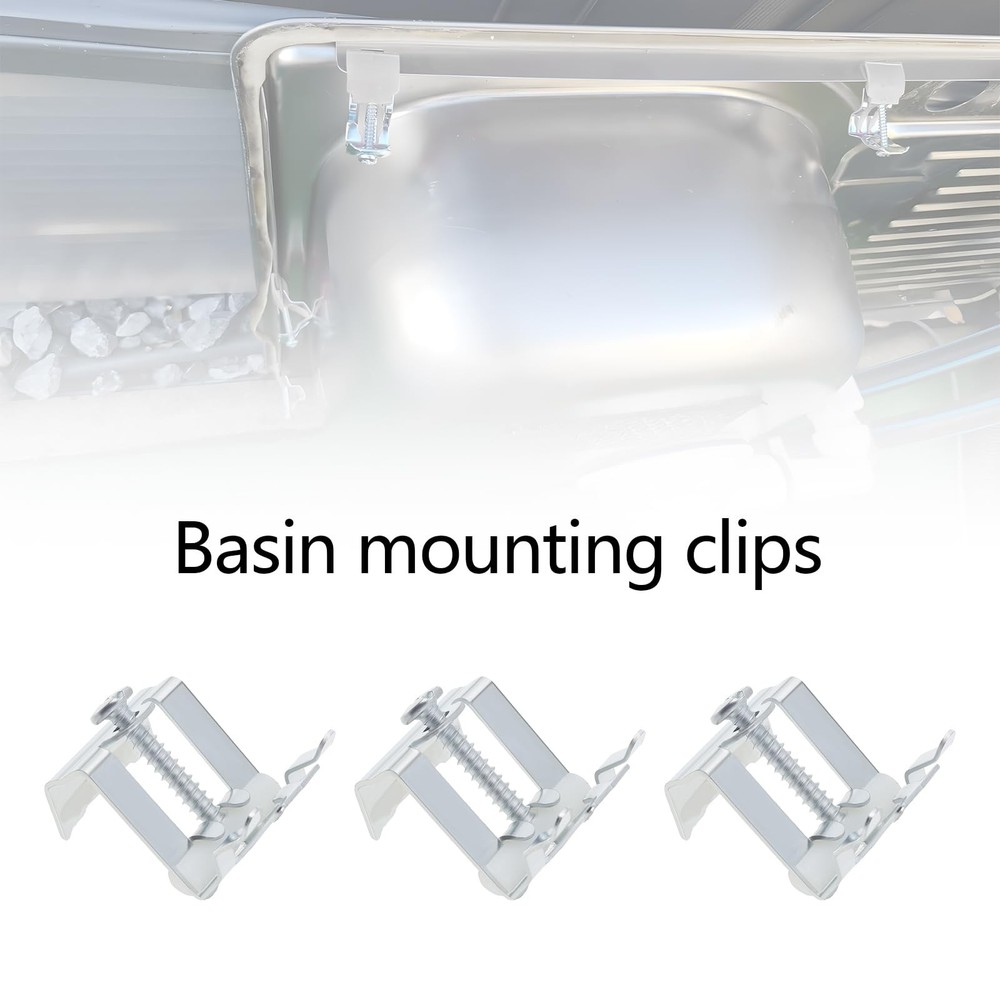 10Pcs Kitchen Sink Clips Kitchen Sink Fixing Clips Brackets Sink Mounting Cli...