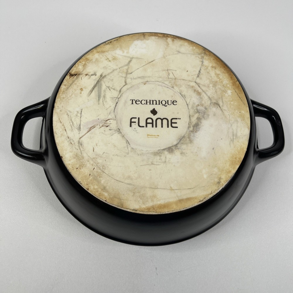 Technique Flame Stoneware Vertical Chicken Roaster Pan - No Chips or Cracks