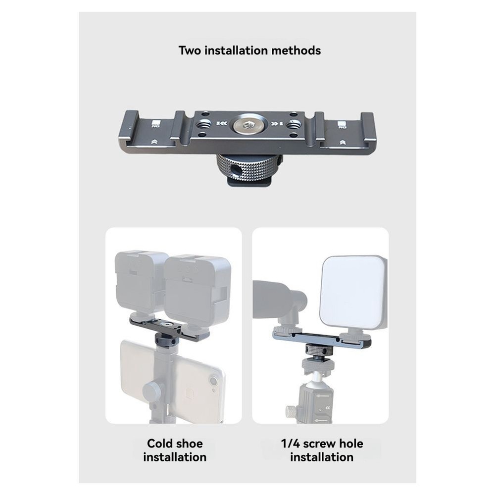 Cold Shoe Mount Adapter ExtensionBar Bracket Stand for Camera MobilePhone3421
