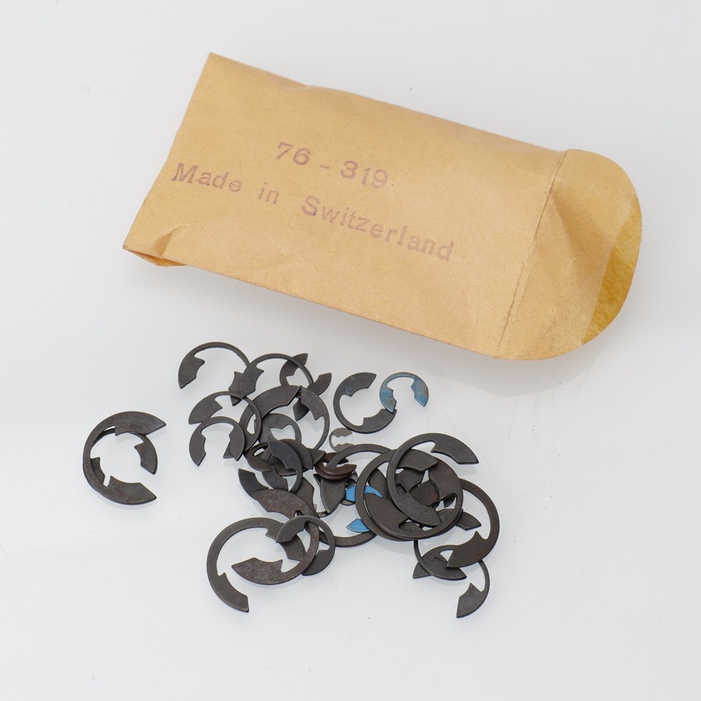 Swiss Made Clock Snap Washers 76-319 Assorted Pack Watchmakers NOS (G3D12)