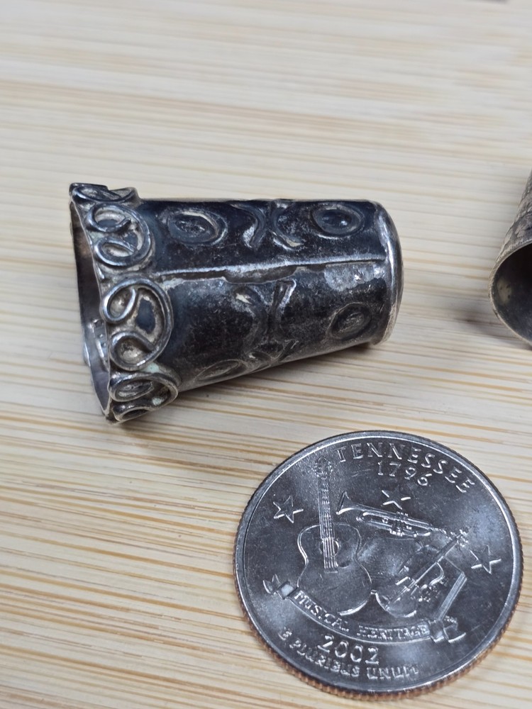 ✨x2 Sterling THIMBLES * .925 Sterling Silver