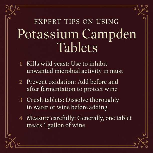 LD Carlson Potassium Campden Tablets 100 ct