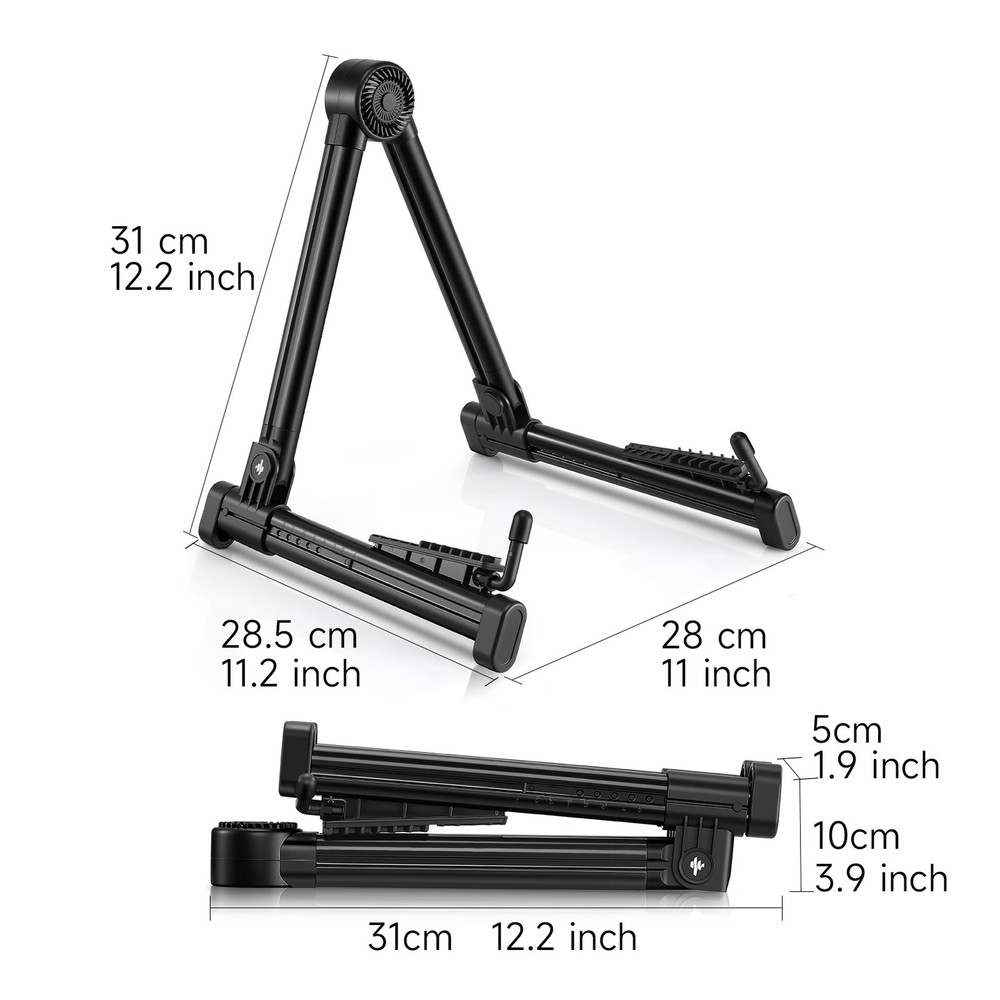 Donner Plastic Lightweight Universal Guitar Stand, Foldable with Movable Pads