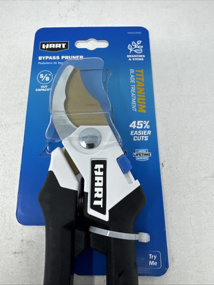 Hart Bypass Pruner Titanium Blade for Branches & Stems.