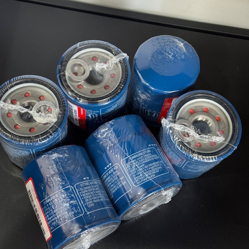 6 Genuine Oil Filters WITH Drain Plug Washer 15400-PLC-004 NEW SEALED