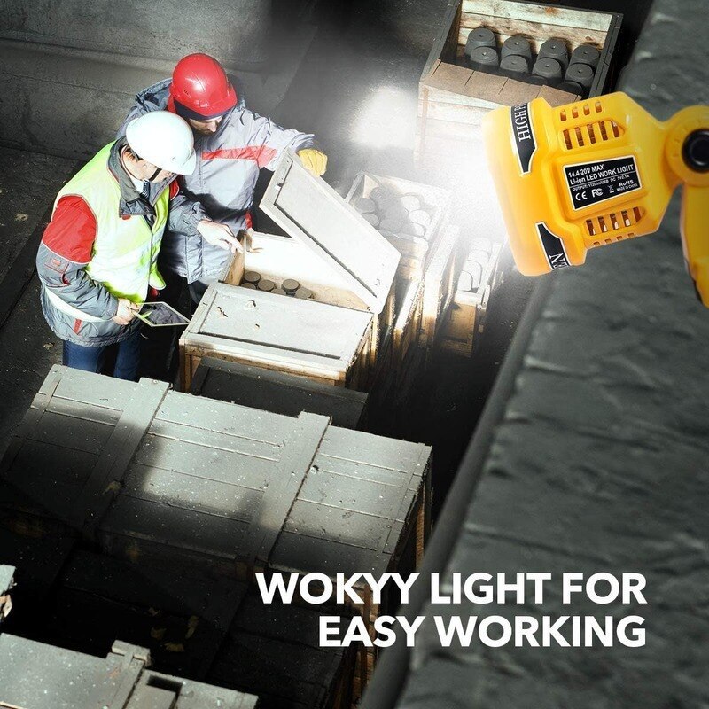 LED Work Lamp Flashlight For Dewalt DCB140 DCB20 Li-ion Battery USB Tools Light