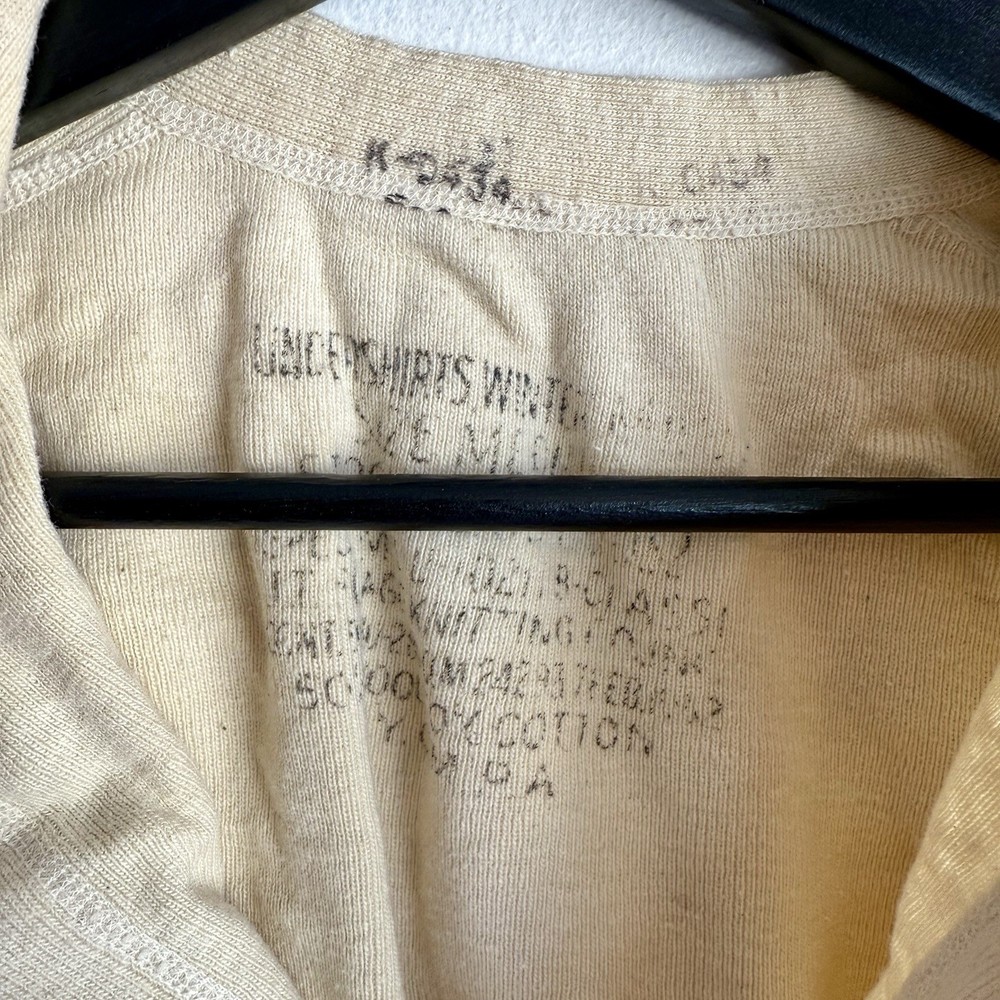 WWII US Army Thermal Undershirt Flannel Good Condition
