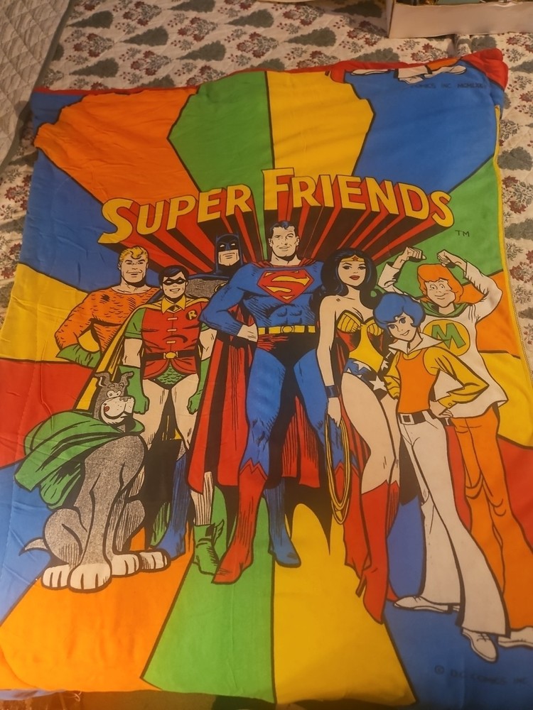1973 DC Comics Superfriends Vintage Sleeping Bag