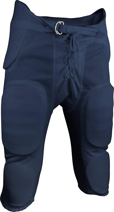 Sports Unlimited Double Knit Adult Integrated Football Pants, New Large Navy