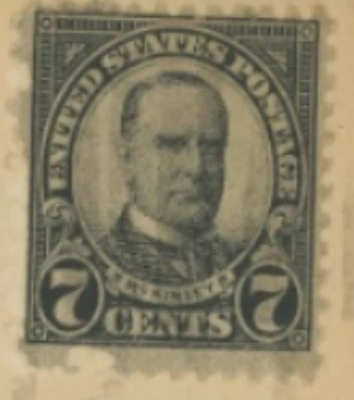 1920s WILLIAM McKINLEY 7 CENT STAMP US POSTAGE NICE CONDITION  35-38