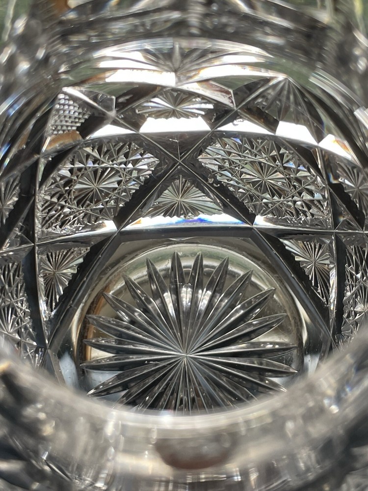 ABP Cut Glass Tall Creamer / Small Jug/ Small syrup