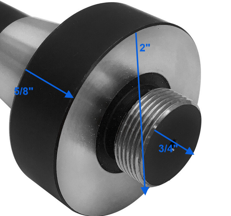 Threaded Boring Head Shank Type R8 7/8 Inch - 20 Thread Taper
