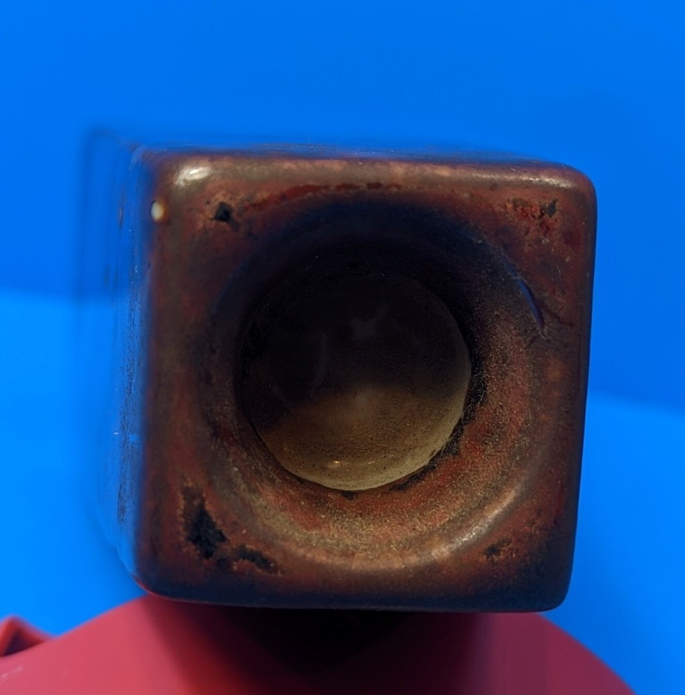 Ceramic Pillar Candle Stick Holder - Brown