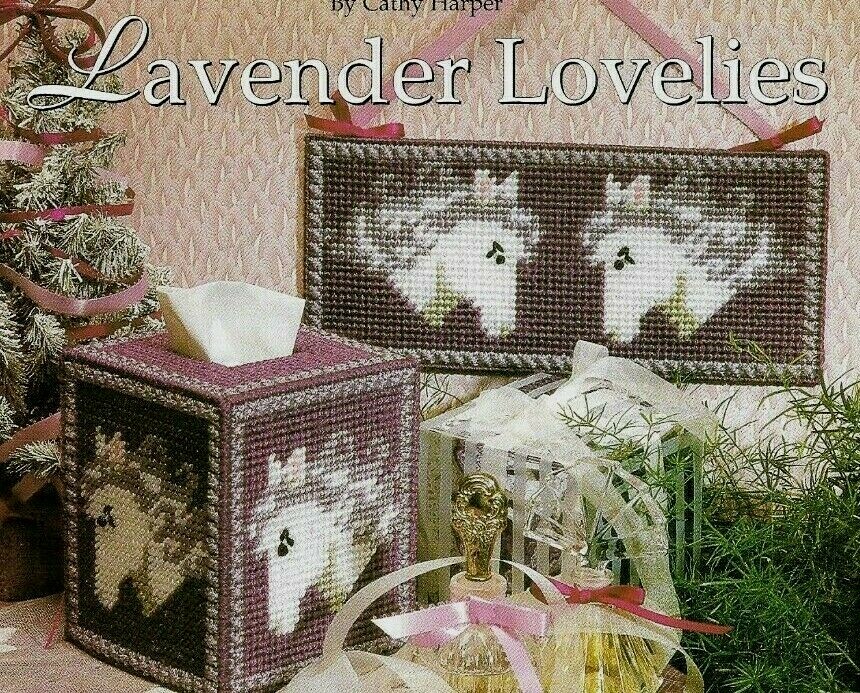 LAVENDER LOVELIES HORSE TISSUE BOX COVER PLASTIC CANVAS PATTERN INSTRUCTIONS
