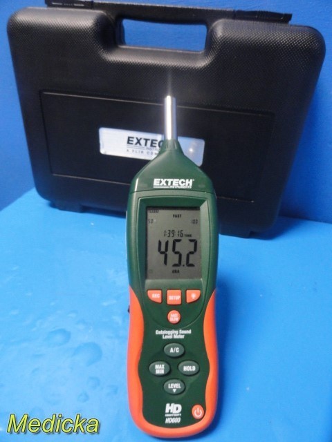 Extech HD600 Sound Level Meter Datalogger W/ Case & Accessories ~ 38535
