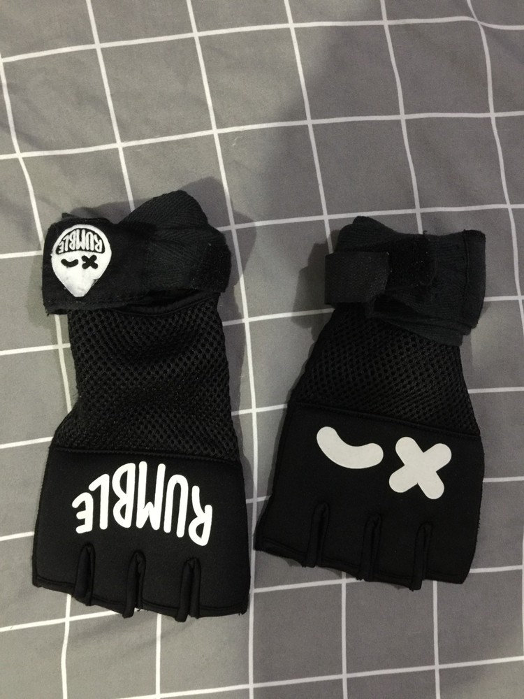 Rumble Shadow Boxing Gloves Quick Hand Wraps Size L/XL * Pls read description!