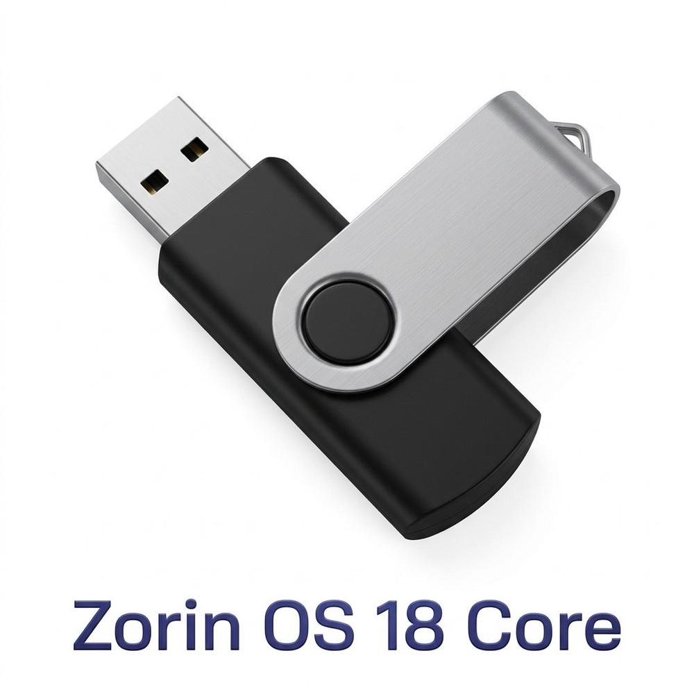 Zorin OS 18 CORE USB 64 Bit Drive | Latest Version Linux Bootable Live