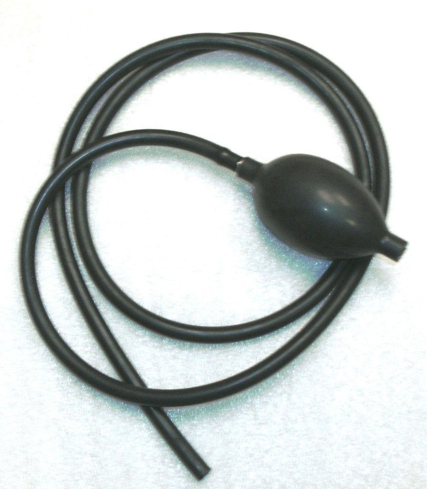 Rubber Air Bulb & Hose shutter release for Packard Shutter Etc. 3ft long,4" bulb