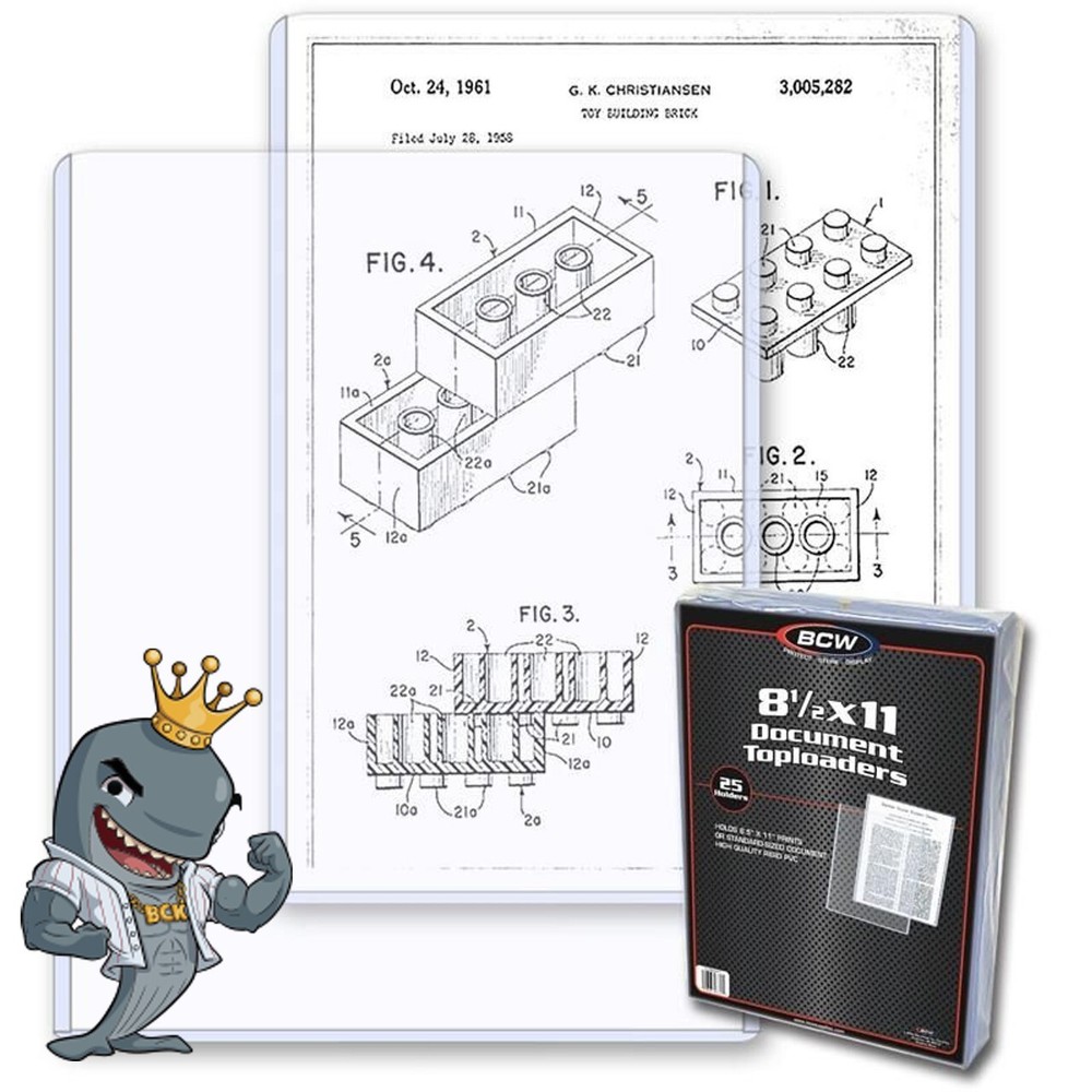 BCW 8.5x11 Topload Holder 25ct Pack FREE SHIP