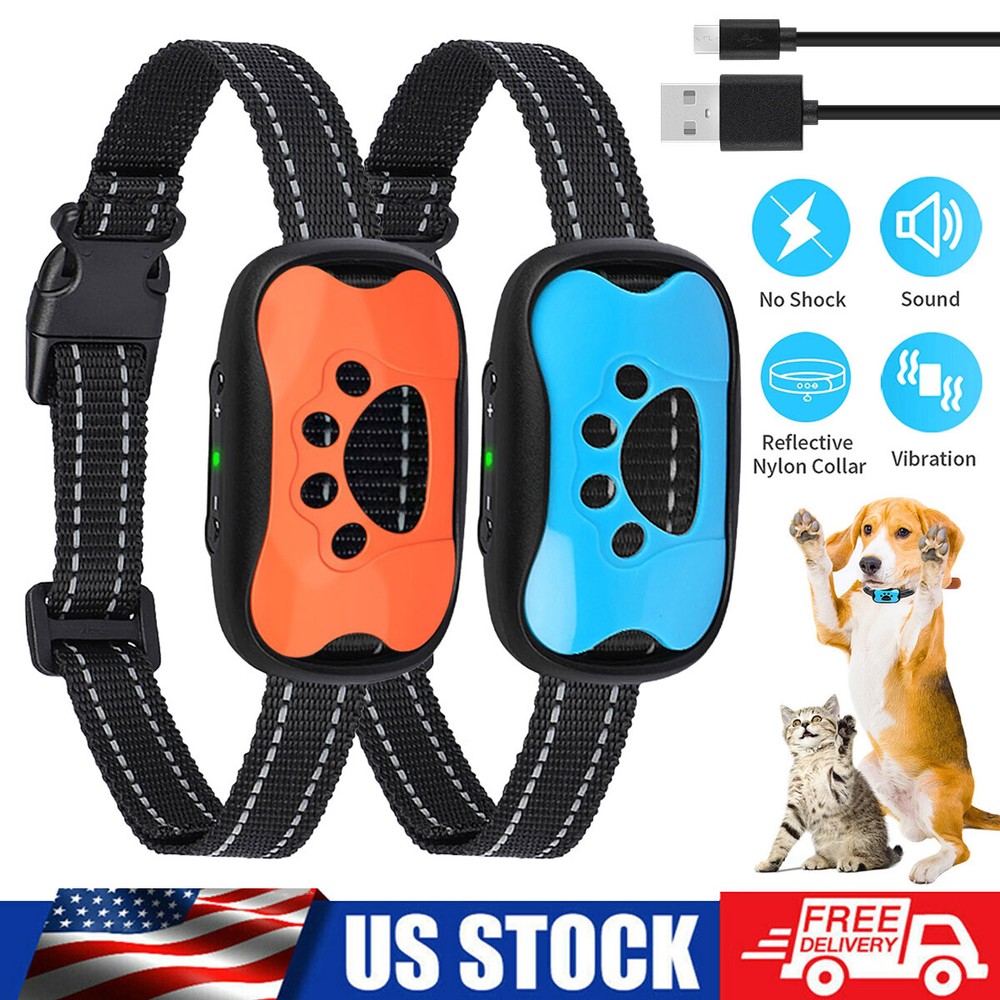 Anti Bark Collar for Small Large Dogs No Shock Anti Barking Device Training Dog.