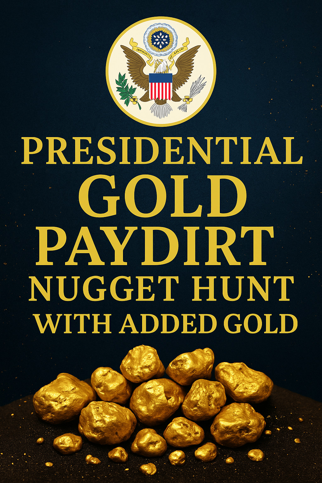 Presidential 10 Gram Gold Nugget Hunt Rich Unsearched Paydirt With Added Gold