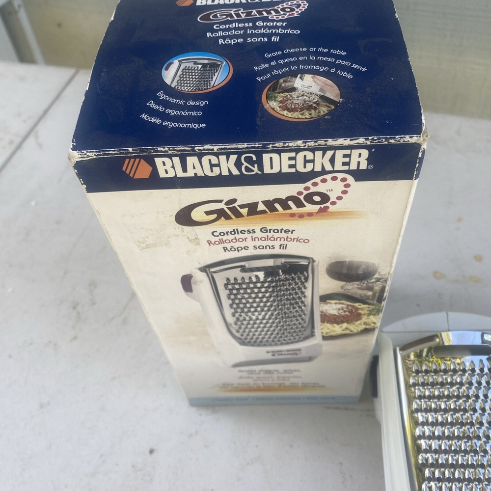 Black Decker Gizmo Automatic Grater GG100 White Cordless