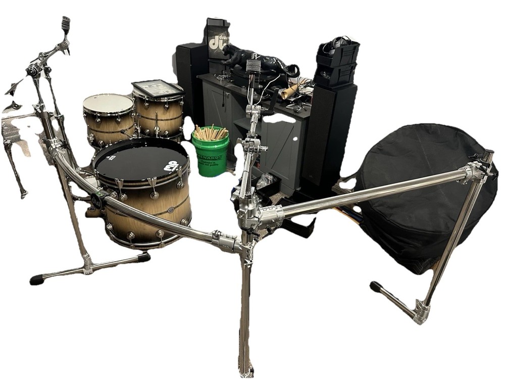 DW Complete Drum Rack Main And Side Rack With Cymbal Stands