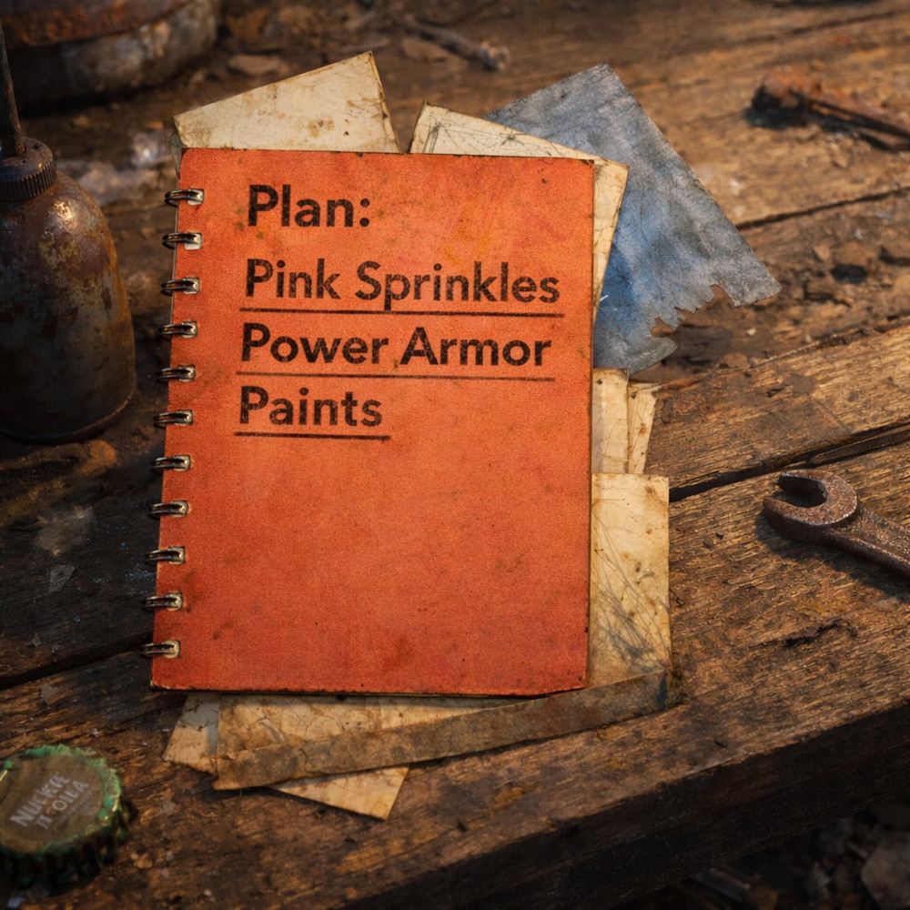 PS4 / PS5 - plan: Pink Sprinkles Power Armor Paints - Fallout 76