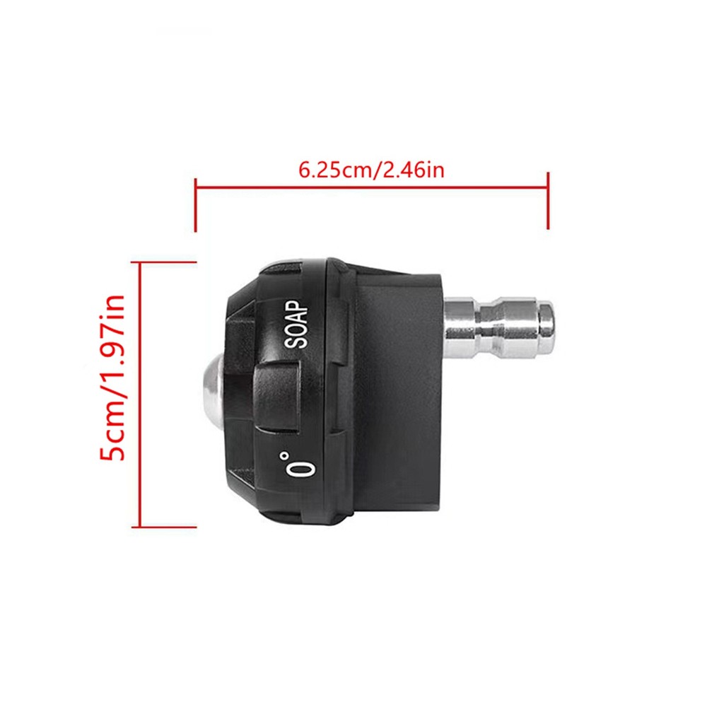 1/4'' Pressure Washer Spray Nozzle, 6-in-1 Quick Change over, Time-saving