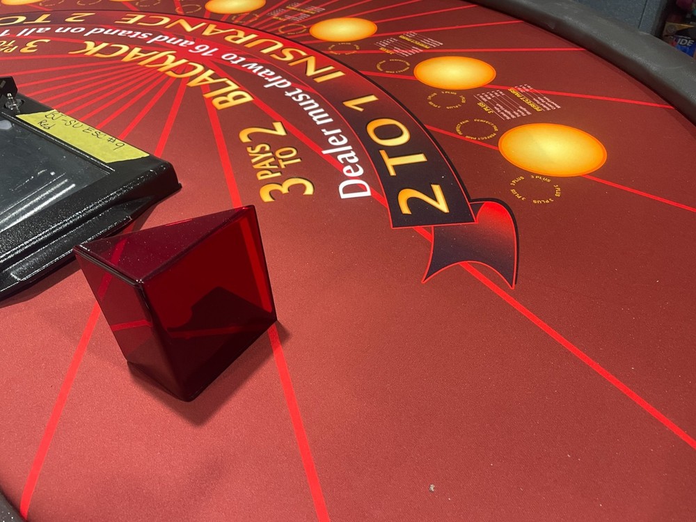 Blackjack Table Wood Laminated Legs BJ-SU-ESC#9 RED