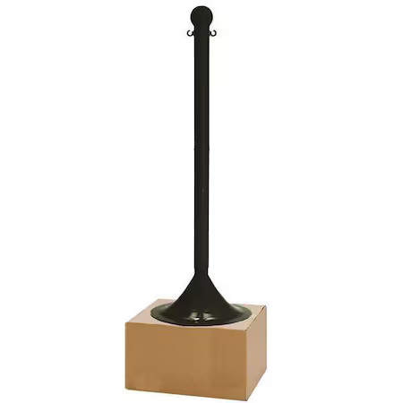 Stanchion, Post Dia. 2", Black,  93503