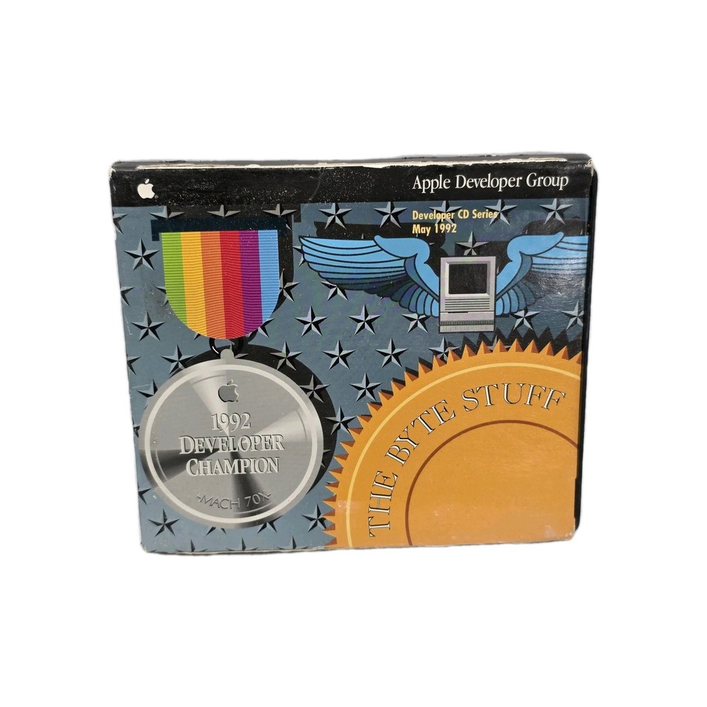1992 Apple Developer CD “The Byte Stuff” May Mac Developer Disc Vintage
