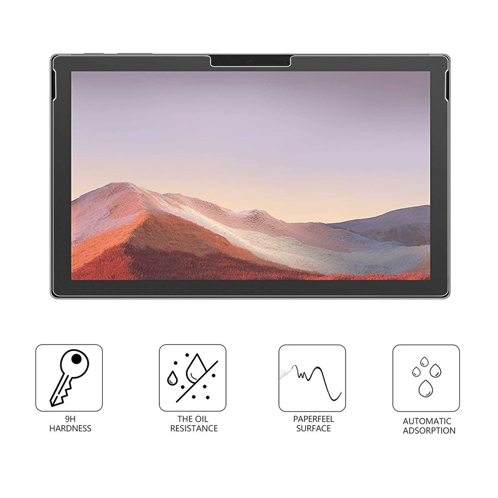 2-Pack Matte Screen Protector for Surface pro 7+/7/6/5/4/3 12.3" Paper Feel
