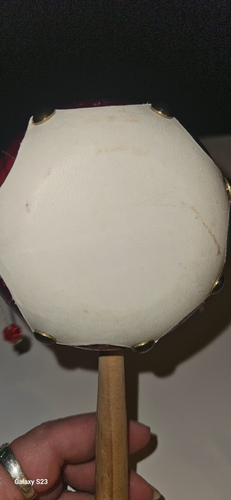 Decorative Mexican Spinning Drum/Monkey Drum 7.5"